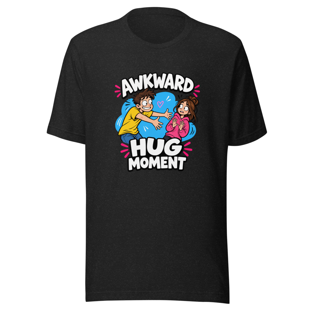 Awkward Hug Moment Funny Meme T-Shirt