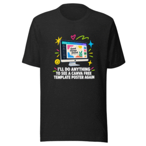 Canva Free Template Poster Vibes Tee