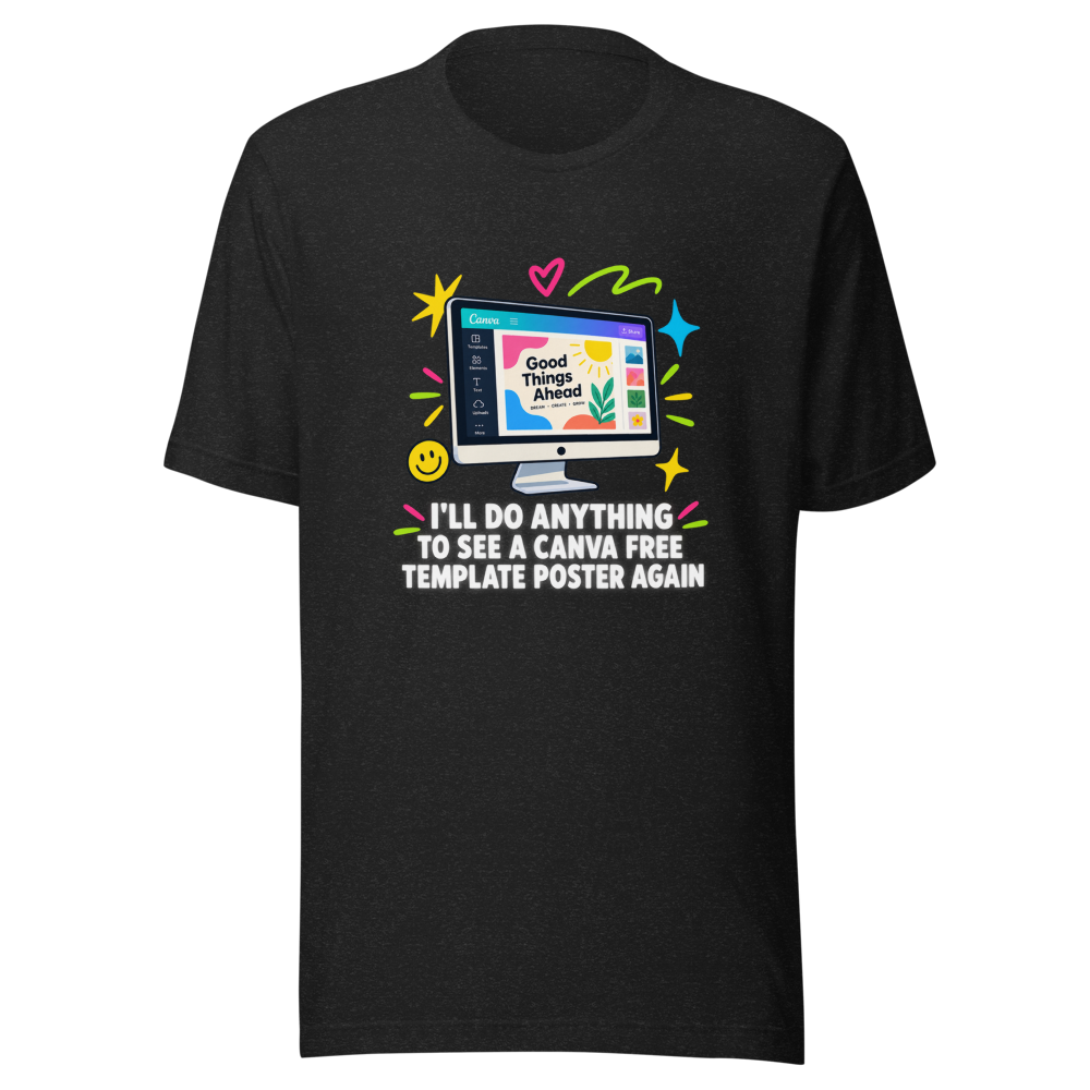 Canva Free Template Poster Vibes Tee