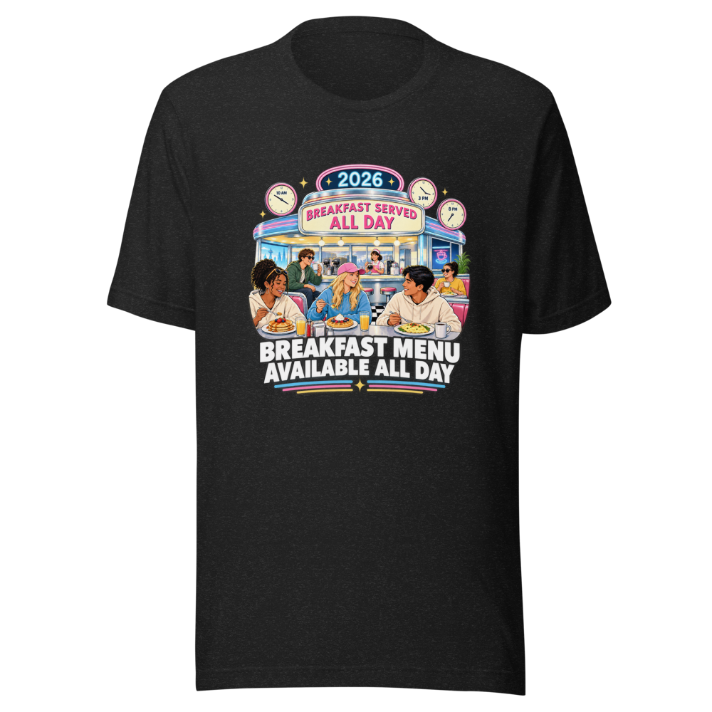 All Day Breakfast Menu 2026 T-Shirt