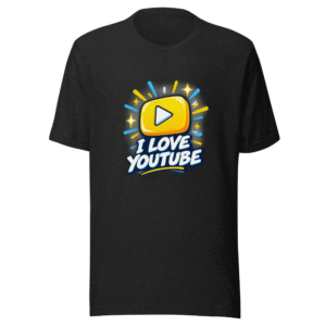 I Love YouTube Tee: Stream Your Vibe