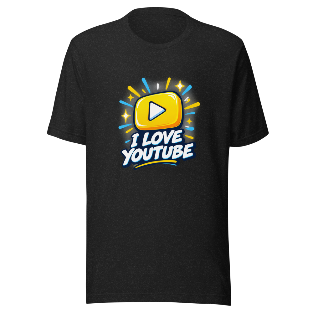 I Love YouTube Tee: Stream Your Vibe