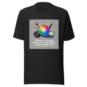 Color Theory Wheel Desk Vibe T-Shirt