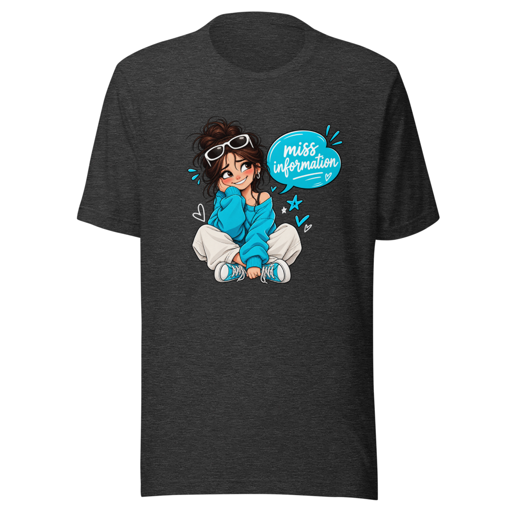 Oops! Miss Information Funny Typo T-Shirt - Image 9