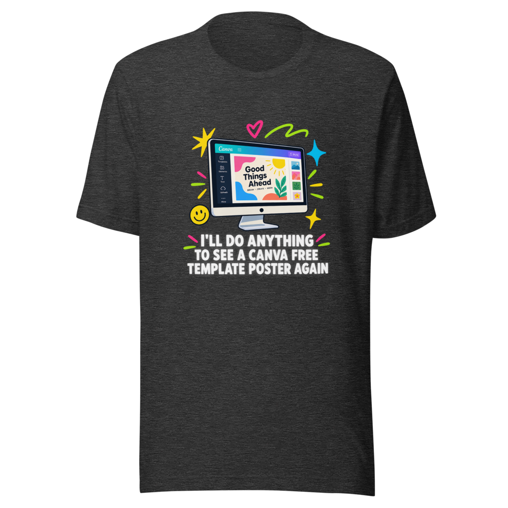 Canva Free Template Poster Vibes Tee - Image 9