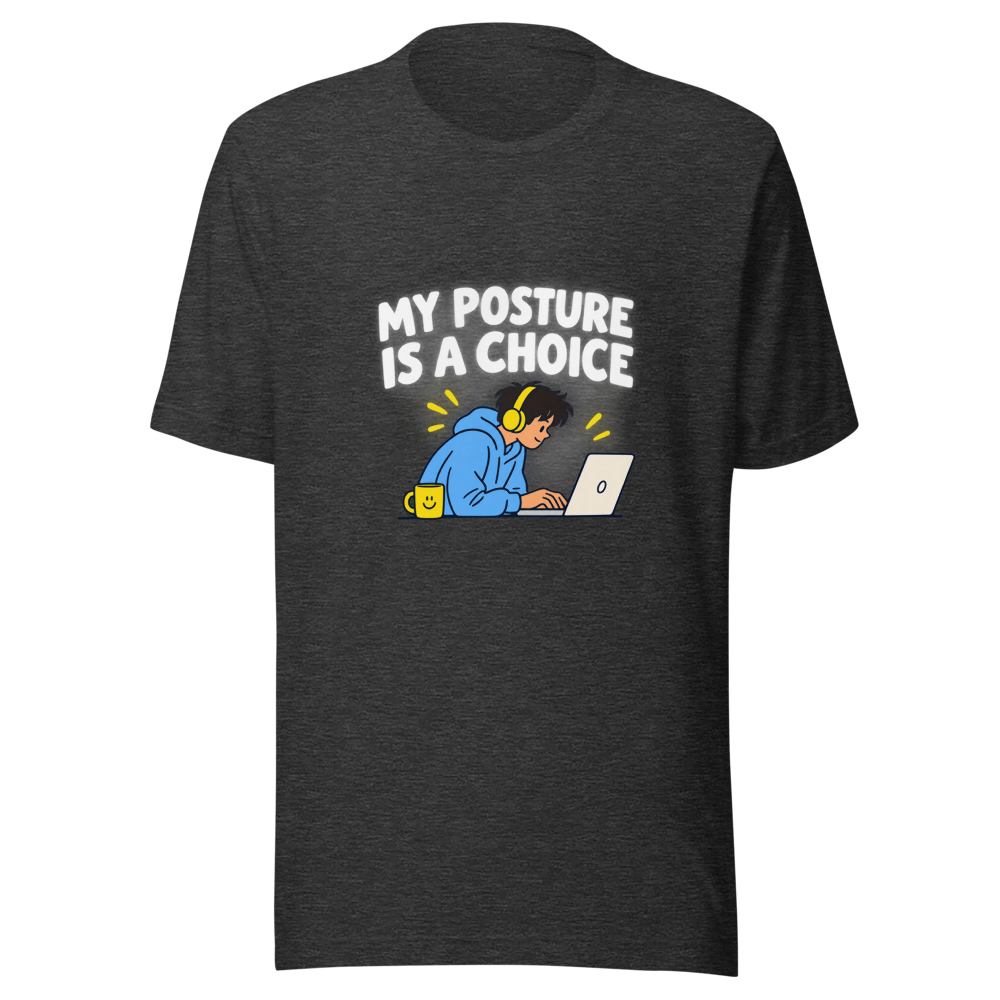 Bad Posture Meme T-Shirt - Funny Comfort Tee - Image 9