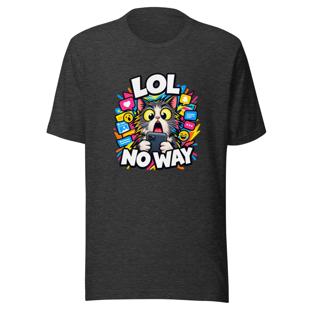 LOL No Way Funny Meme T-Shirt - Image 9