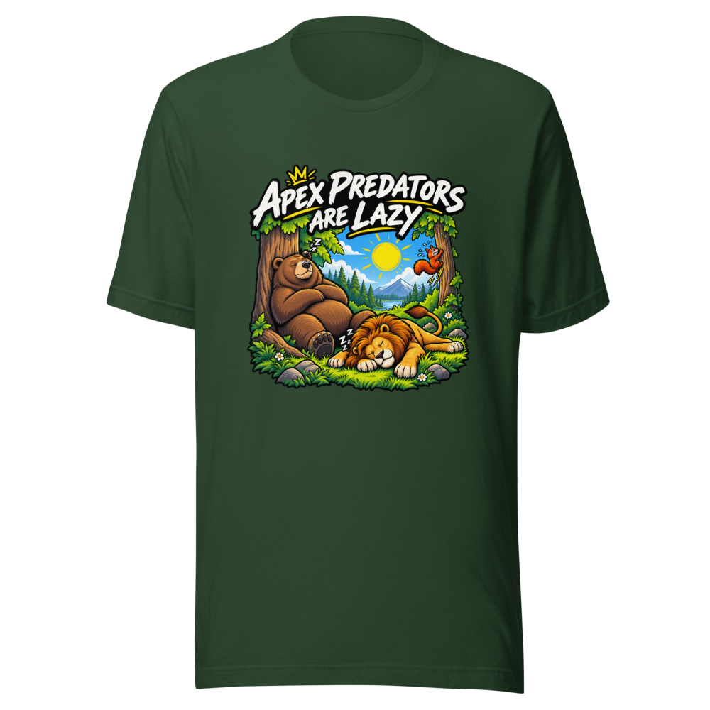 Apex Predator Lazy Vibes Only T-Shirt - Image 7