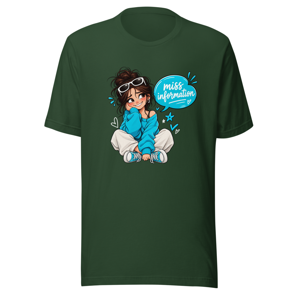 Oops! Miss Information Funny Typo T-Shirt - Image 7