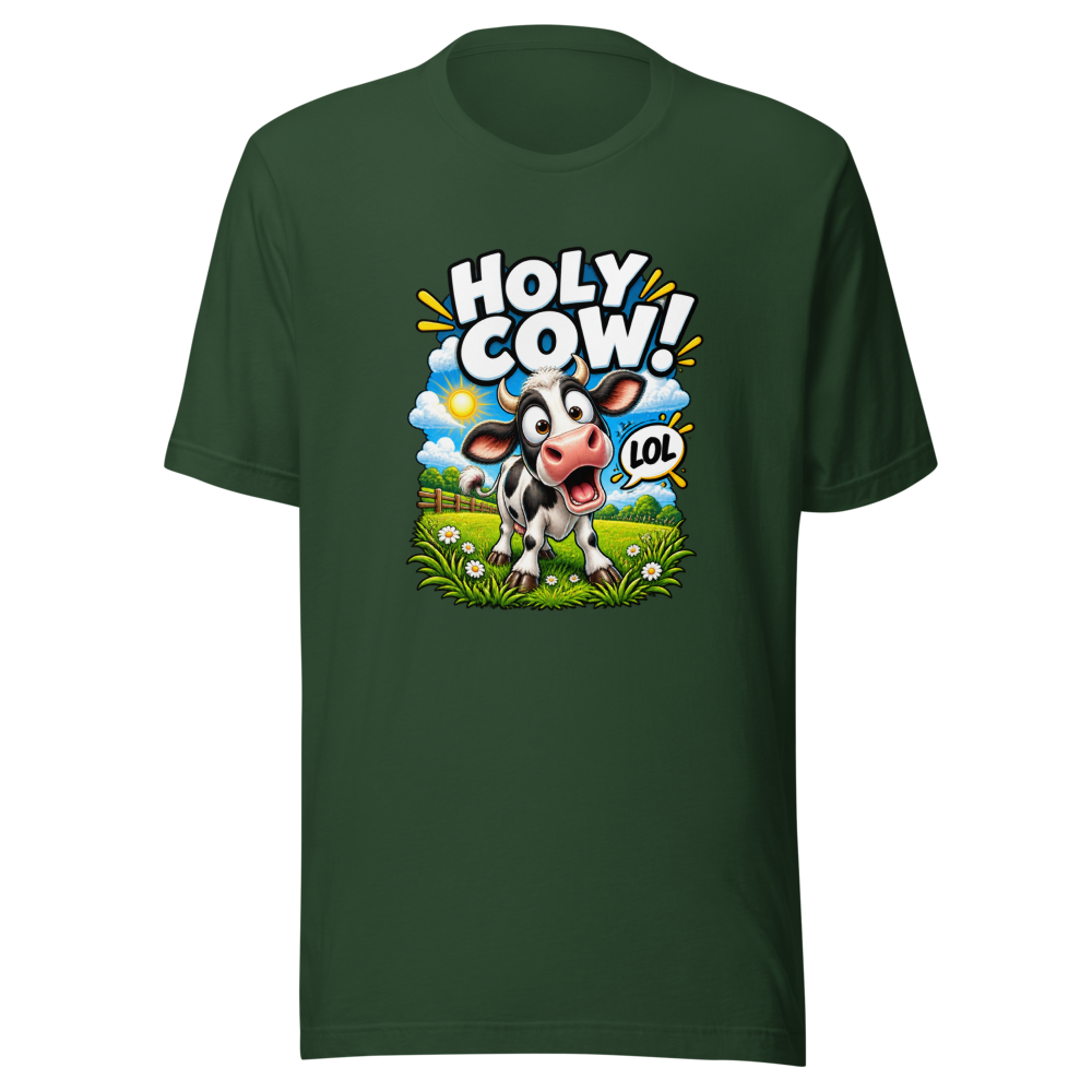 Funny Meme T-Shirt: LOL Holy Cow! - Image 7