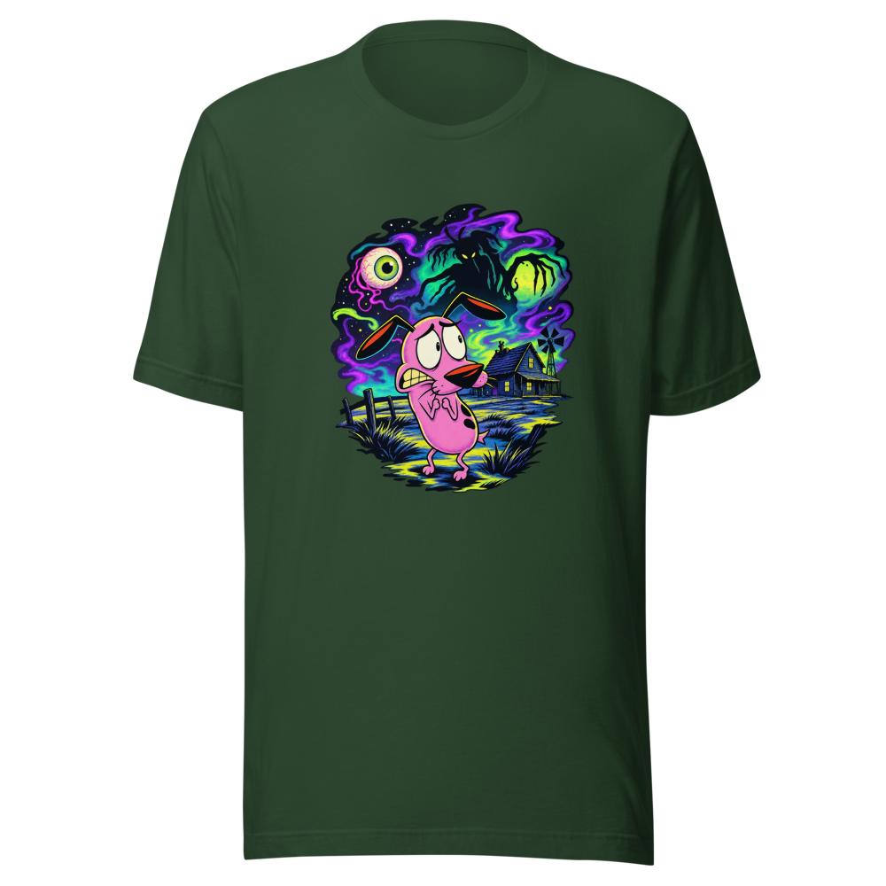 Courage the Cowardly Dog Retro Cartoon T-Shirt - Image 7