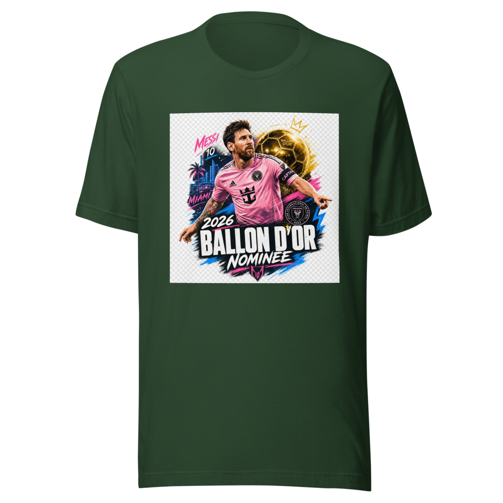 2026 Ballon d'Or Nominee Messi Fan Tee - Image 7