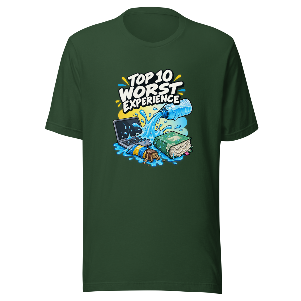 Worst Experience Leaking Bag Water Bottle Tee - Image 7