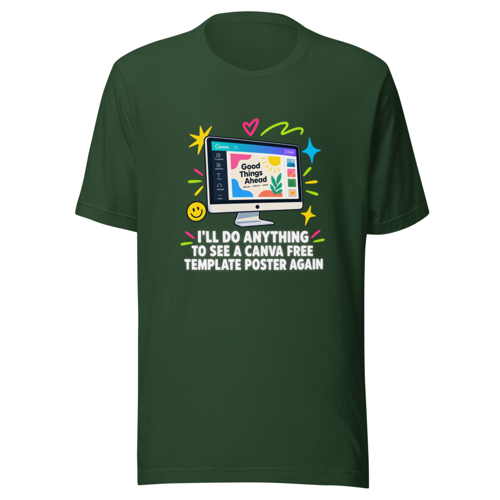 Canva Free Template Poster Vibes Tee - Image 7