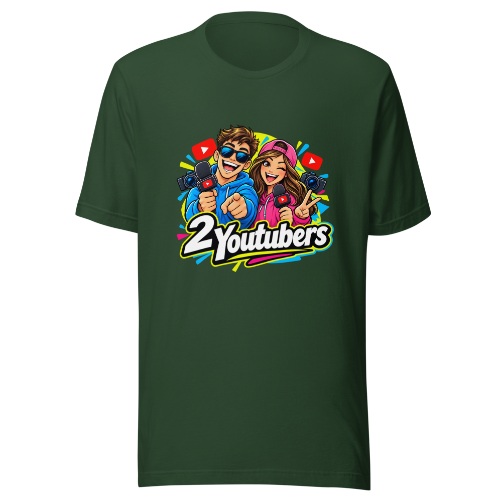 2 Youtubers Viral Meme T-Shirt - Image 7