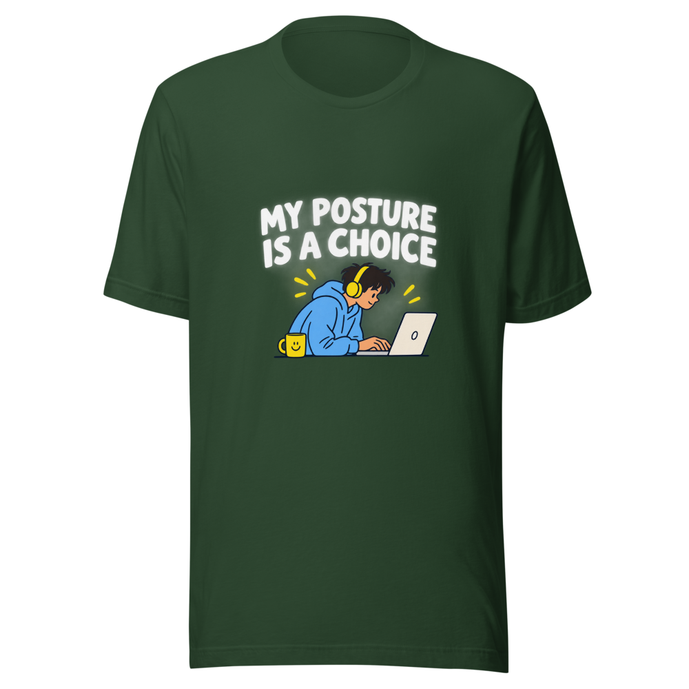 Bad Posture Meme T-Shirt - Funny Comfort Tee - Image 7