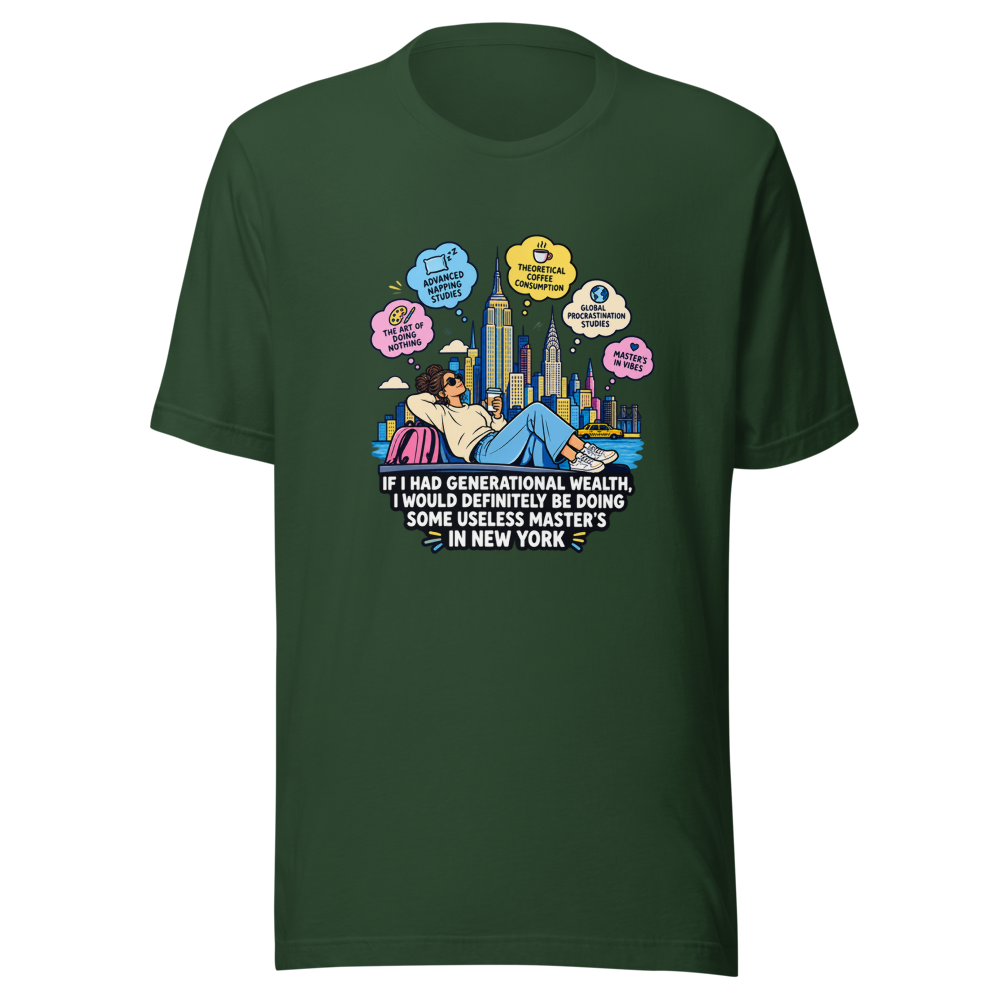 Generational Wealth NYC Master's Degree Tee - Image 7