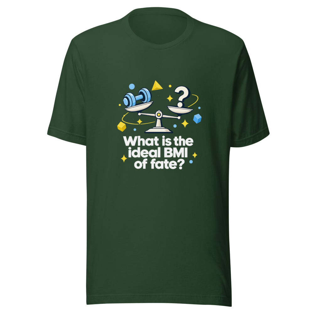 Fate's Ideal BMI Funny Quote T-Shirt - Image 7
