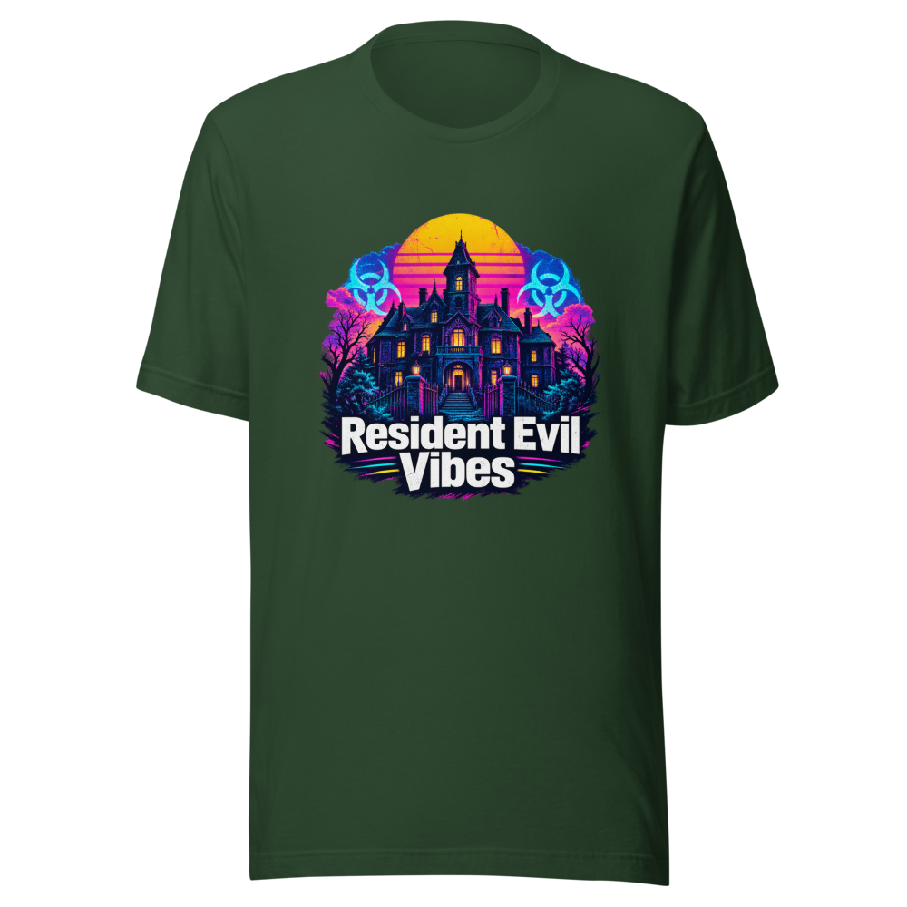 Resident Evil Vibes: Retro Horror Nostalgia Tee - Image 7