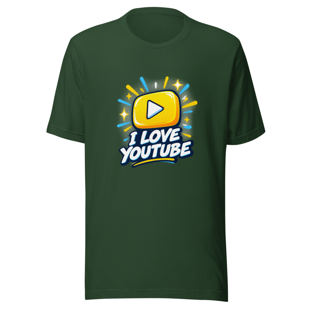 I Love YouTube Tee: Stream Your Vibe - Image 7
