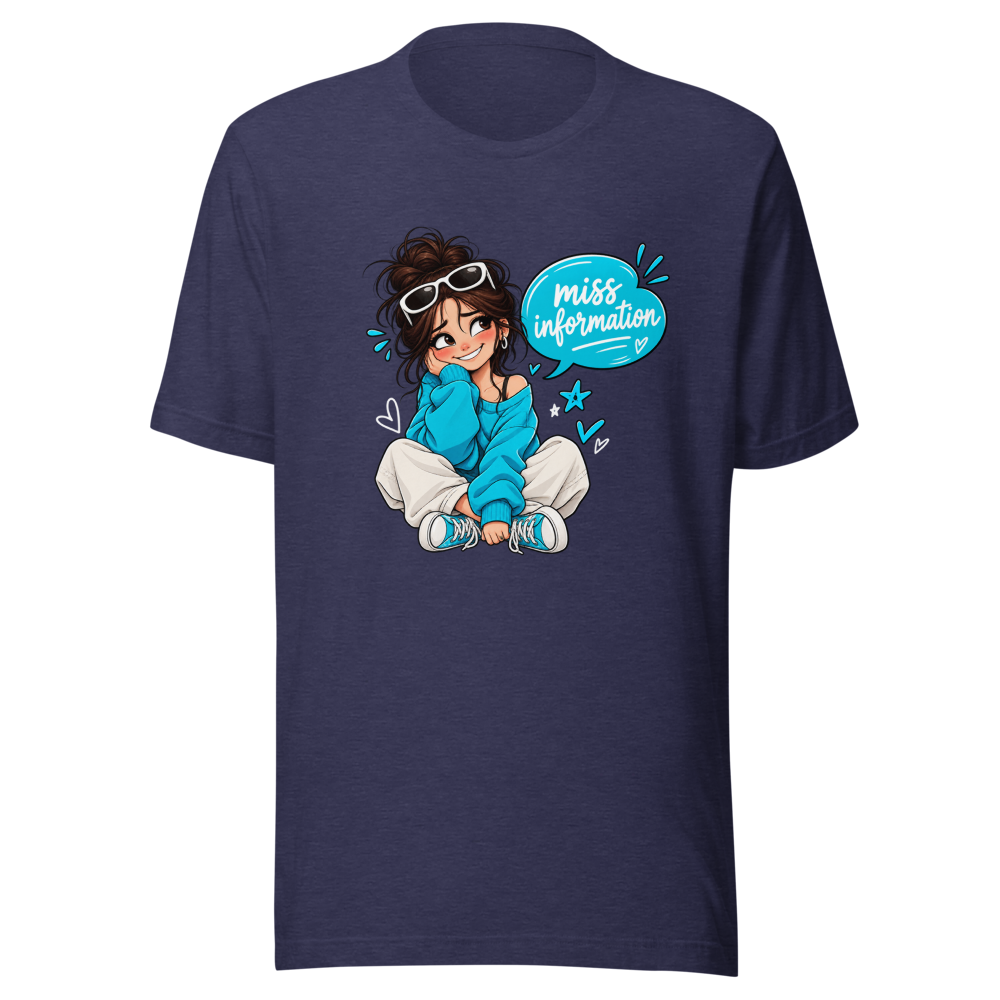 Oops! Miss Information Funny Typo T-Shirt - Image 5