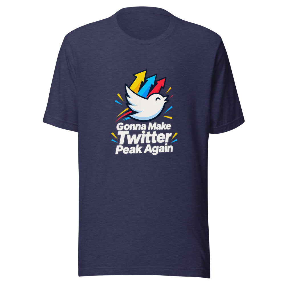 Twitter Peak Again Meme Tee - Image 5