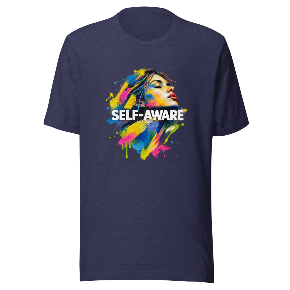 Self-Awareness Art T-Shirt | Abstract Oil on Paper Vibe - Image 5