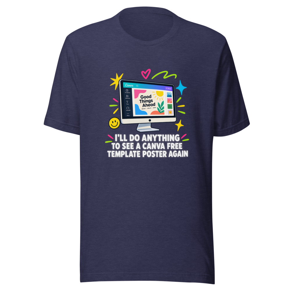 Canva Free Template Poster Vibes Tee - Image 5