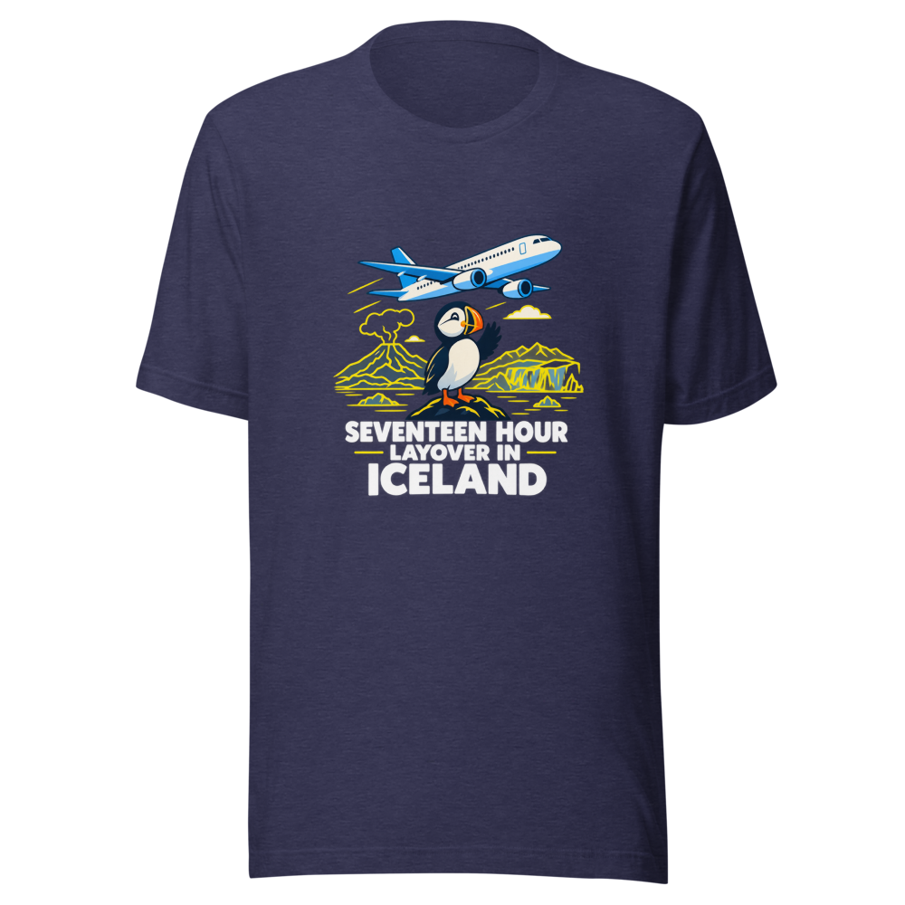 Iceland Layover Meme T-Shirt - Image 5