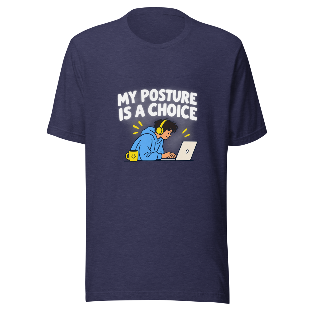 Bad Posture Meme T-Shirt - Funny Comfort Tee - Image 5