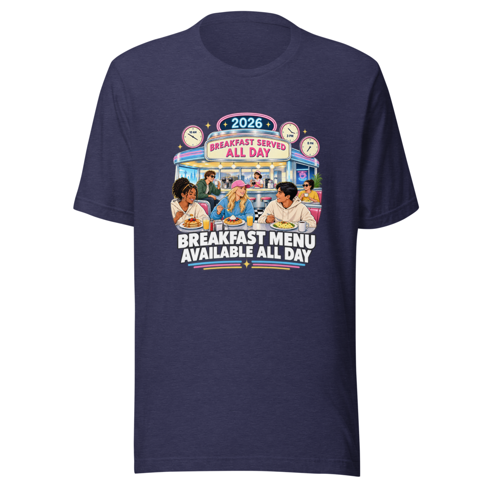 All Day Breakfast Menu 2026 T-Shirt - Image 5