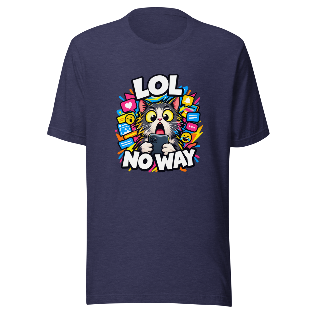 LOL No Way Funny Meme T-Shirt - Image 5