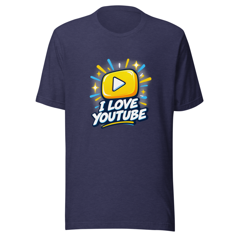 I Love YouTube Tee: Stream Your Vibe - Image 5