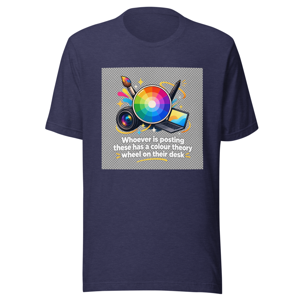 Color Theory Wheel Desk Vibe T-Shirt - Image 4