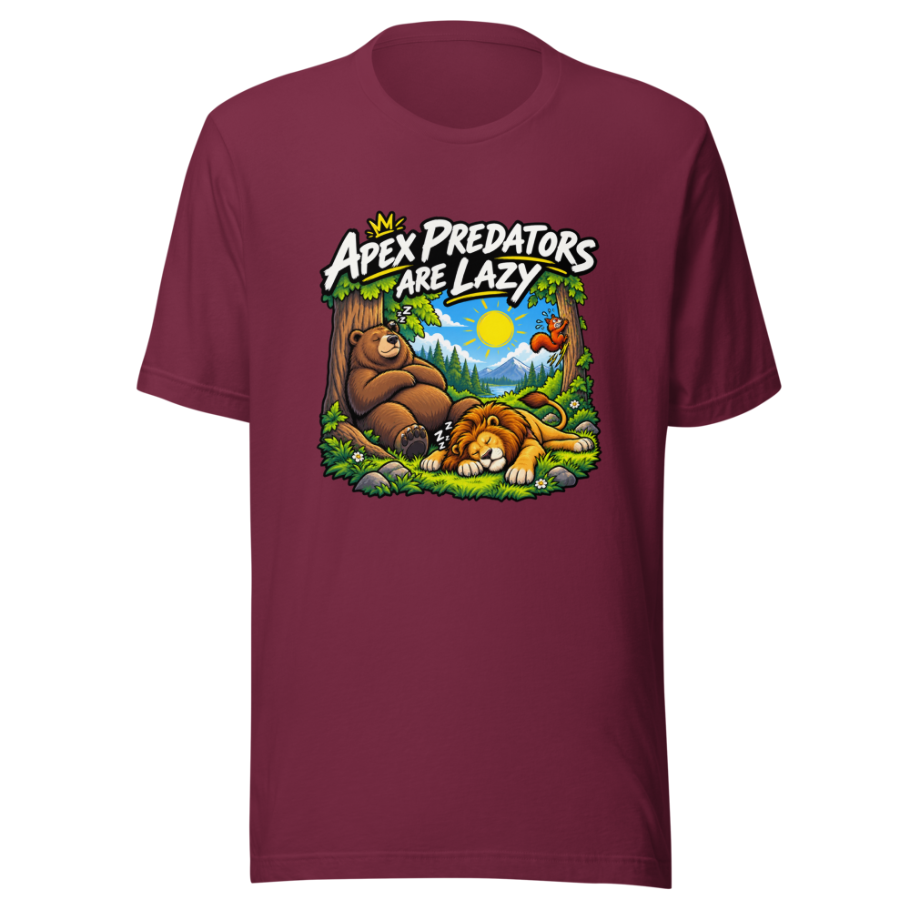 Apex Predator Lazy Vibes Only T-Shirt - Image 6