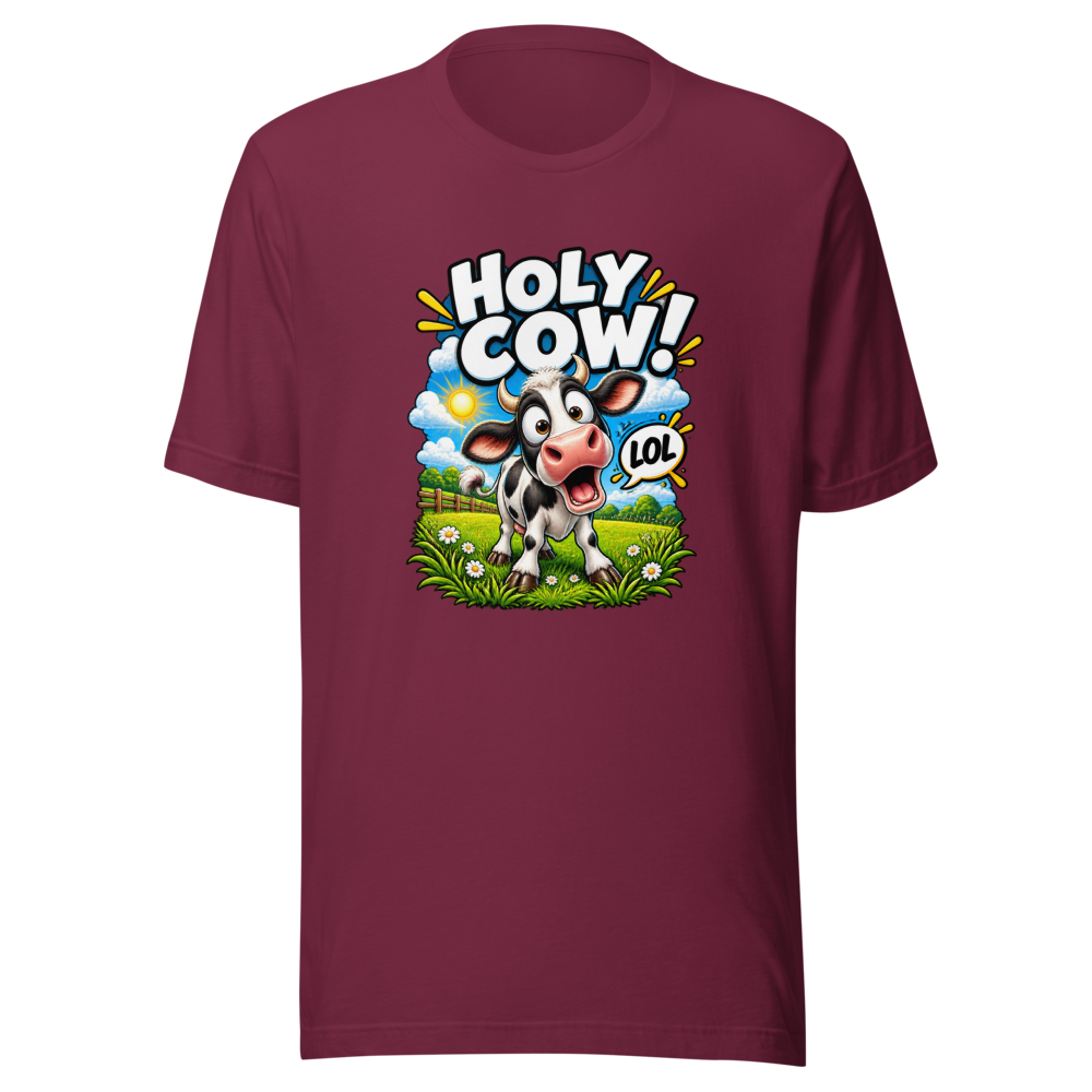 Funny Meme T-Shirt: LOL Holy Cow! - Image 6