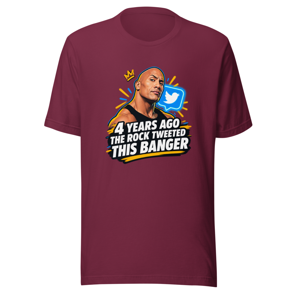 The Rock's Viral Tweet Banger Tee - Image 6