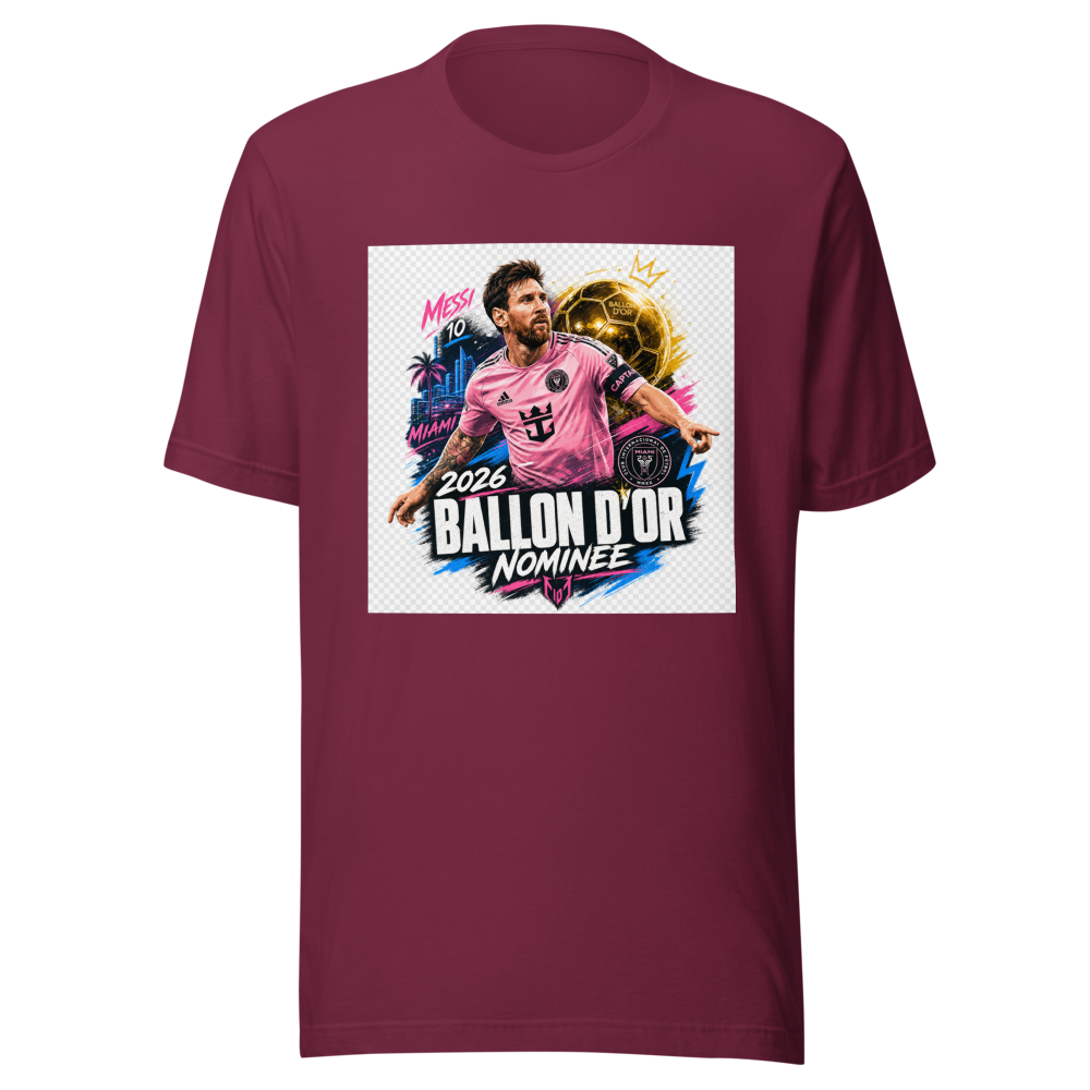 2026 Ballon d'Or Nominee Messi Fan Tee - Image 6
