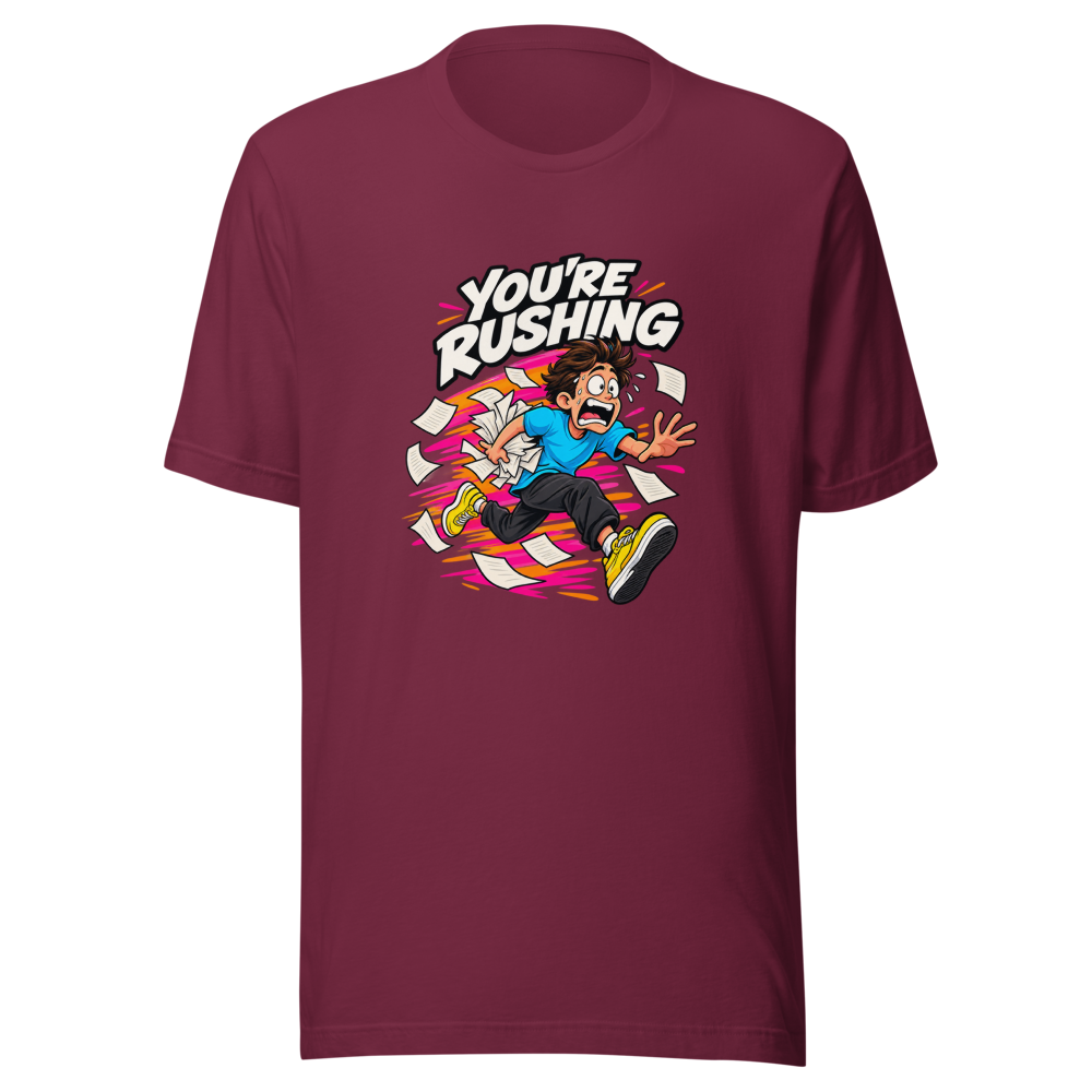 You're Rushing Funny Meme T-Shirt - Image 6