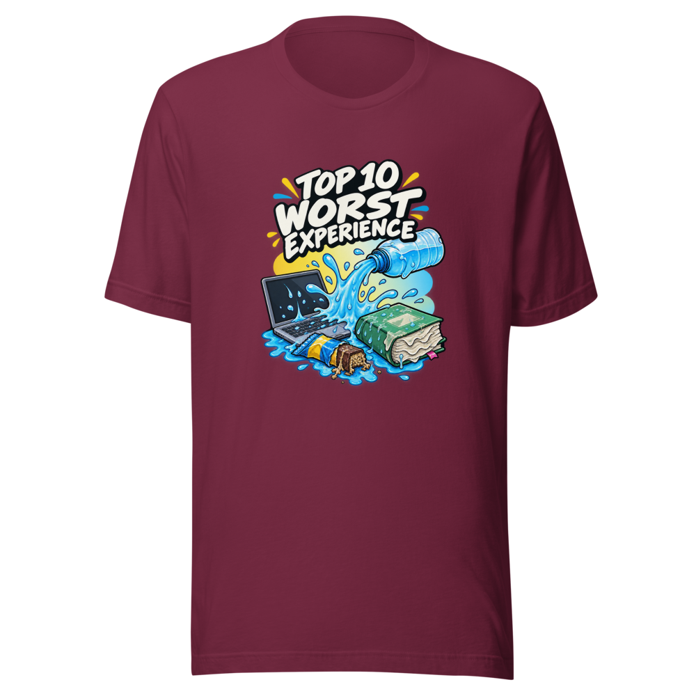Worst Experience Leaking Bag Water Bottle Tee - Image 6