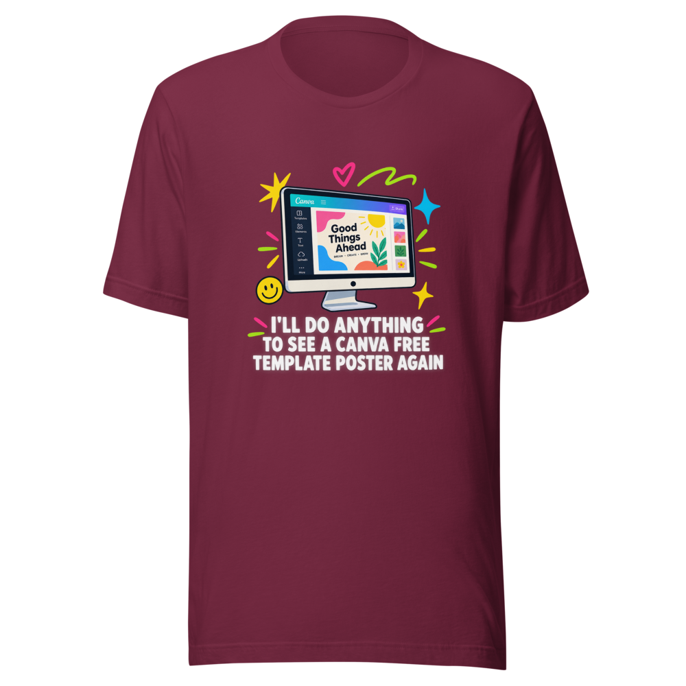 Canva Free Template Poster Vibes Tee - Image 6