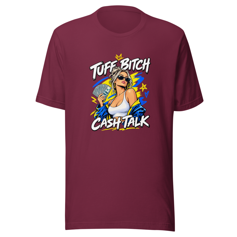 Tuff Bitch Cash Talk Money Moves Tee - Image 6