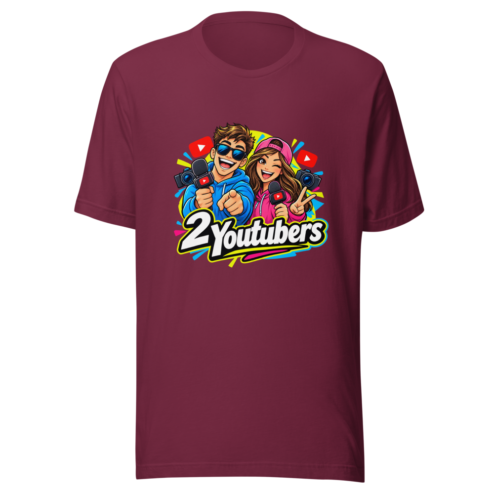 2 Youtubers Viral Meme T-Shirt - Image 6