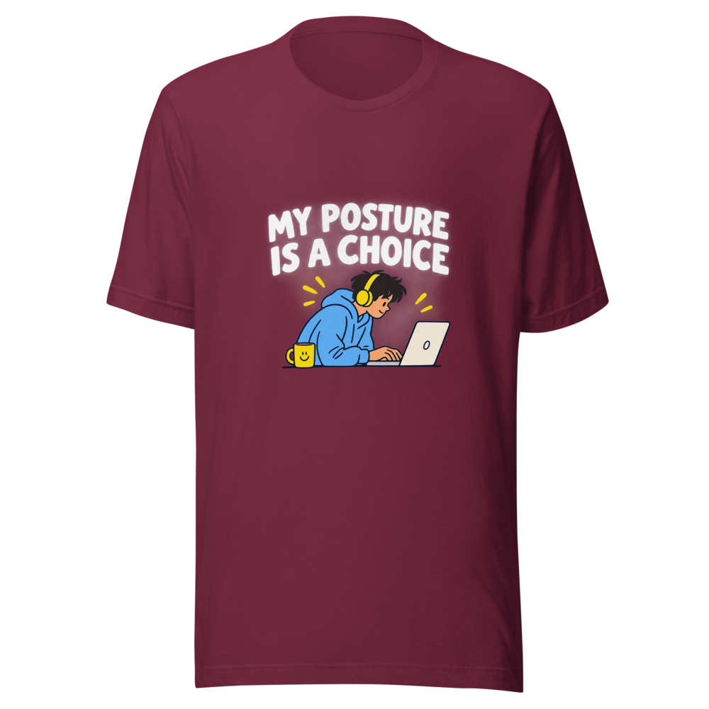 Bad Posture Meme T-Shirt - Funny Comfort Tee - Image 6