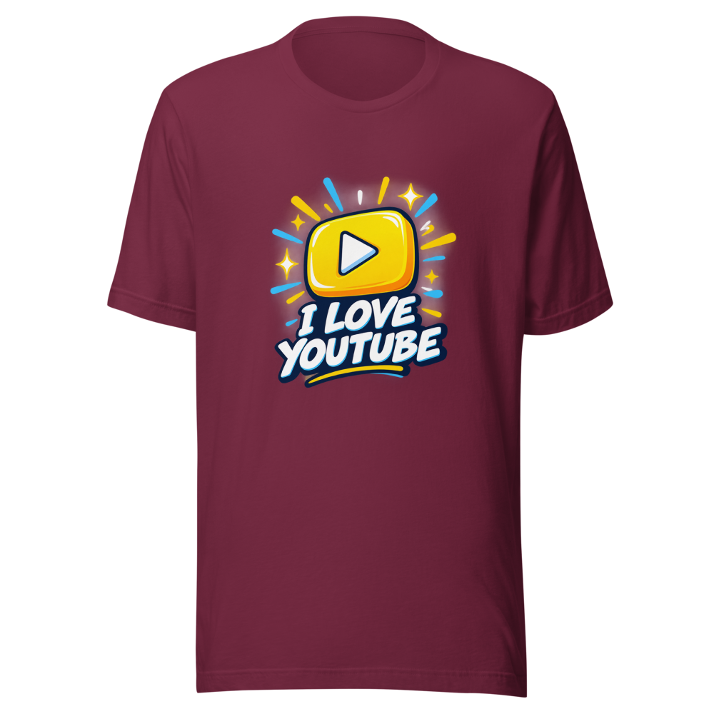 I Love YouTube Tee: Stream Your Vibe - Image 6