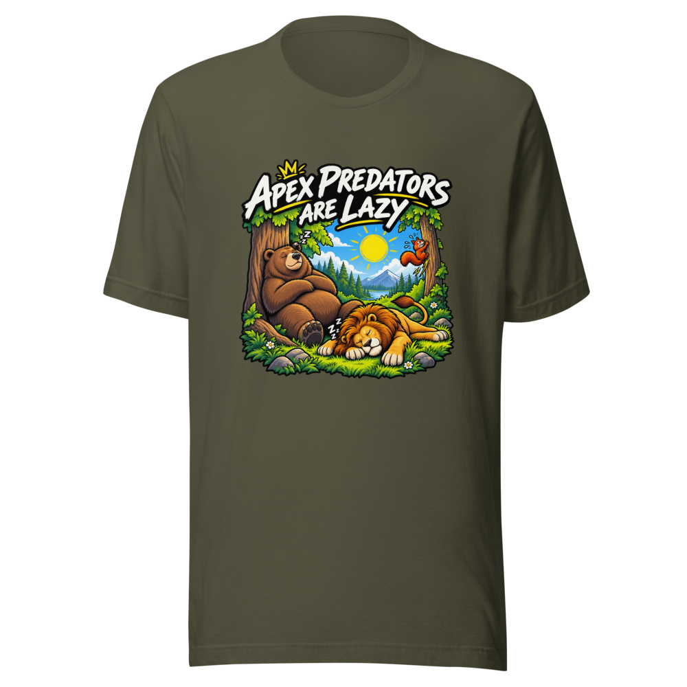Apex Predator Lazy Vibes Only T-Shirt - Image 10