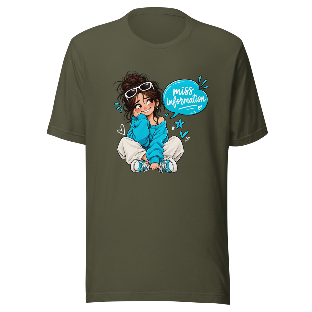 Oops! Miss Information Funny Typo T-Shirt - Image 10