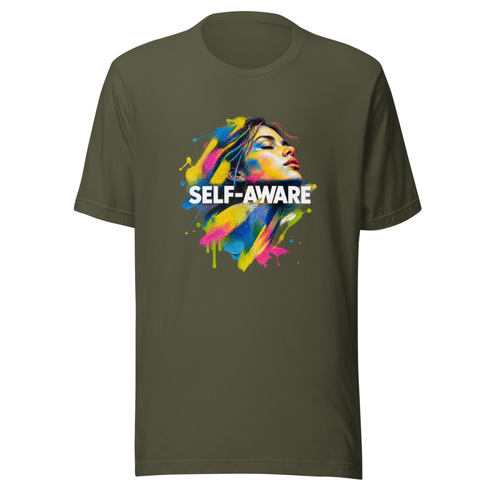 Self-Awareness Art T-Shirt | Abstract Oil on Paper Vibe - Image 10