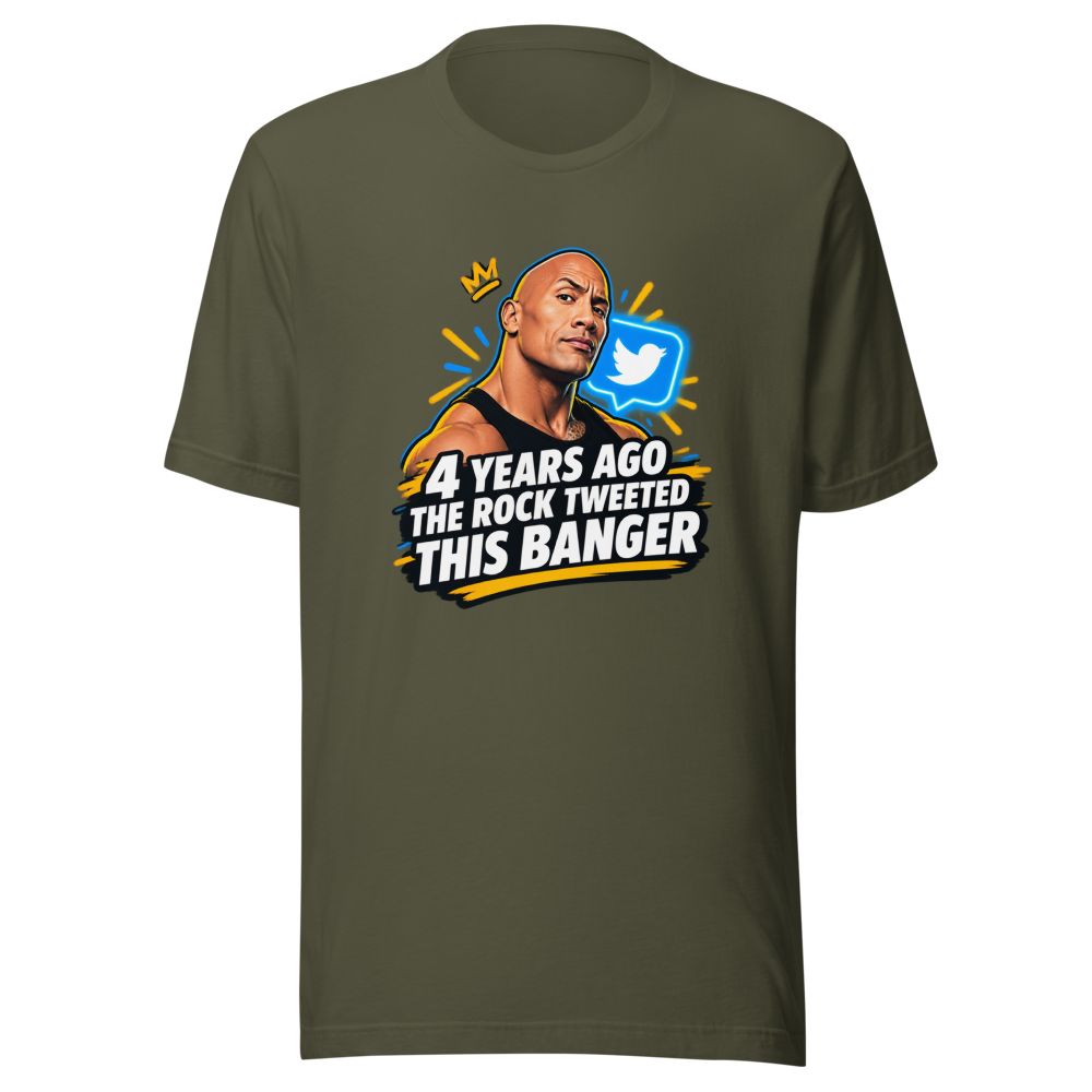 The Rock's Viral Tweet Banger Tee - Image 10