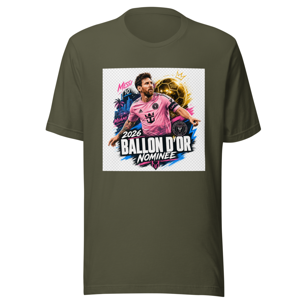 2026 Ballon d'Or Nominee Messi Fan Tee - Image 10